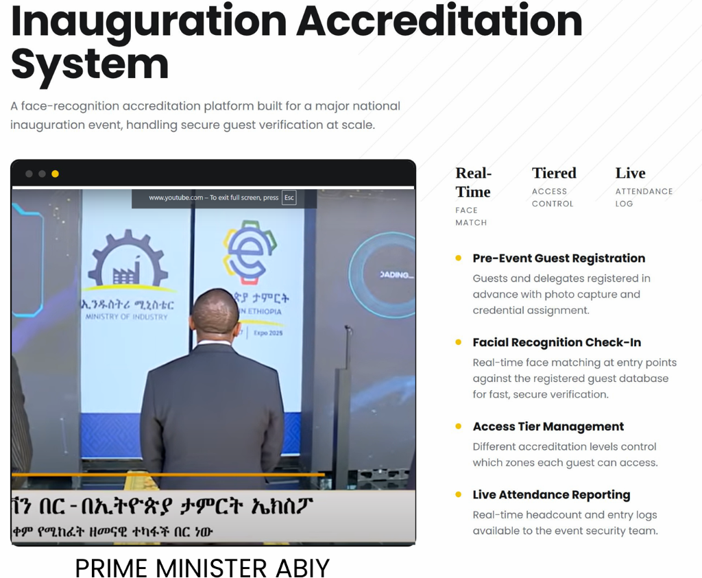 Inauguration Accreditation System